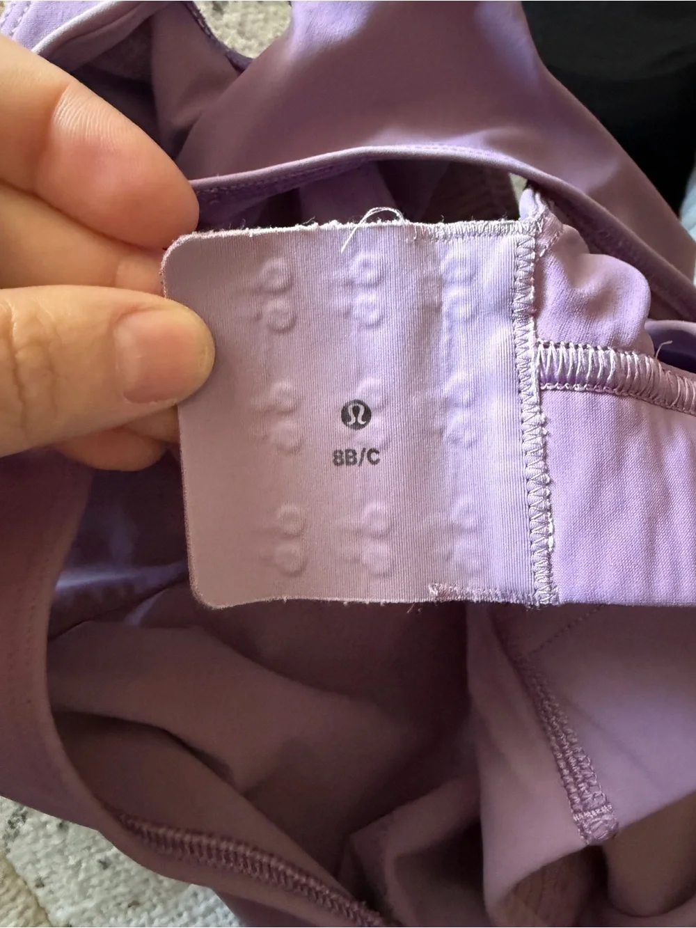 Lululemon Strong Front Sports Bra Medium Support 8 B/C Cup Purple